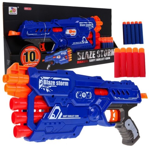 6-lufowy Karabin dla dzieci 8+ Blaze Storm 10 długich Pocisków z pianki + Ręczny mechanizm 6-lufowy Karabin dla dzieci 8+ Blaze Storm 10 długich Pocisków z pianki + Ręczny mechanizm
