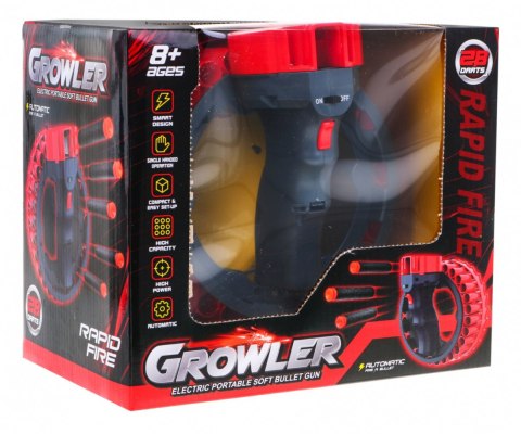 Growler Pistolet dla dzieci 8+ Nowoczesny wygląd + 28 przyssawek Strzałek z pianki EVA Growler Pistolet dla dzieci 8+ Nowoczesny wygląd + 28 przyssawek Strzałek z pianki EVA