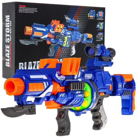 Karabin dla nastolatków 14+ Blaze Storm 12 kulek z pianki + Celownik + Bagnet Karabin dla nastolatków 14+ Blaze Storm 12 kulek z pianki + Celownik + Bagnet