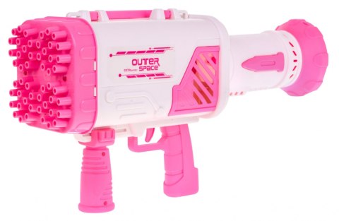 Maszyna do Baniek mydlanych Pistolet dla dzieci 3+ różowy Broń z wiatraczkiem + Płyn do baniek Maszyna do Baniek mydlanych Pistolet dla dzieci 3+ różowy Broń z wiatraczkiem + Płyn do baniek