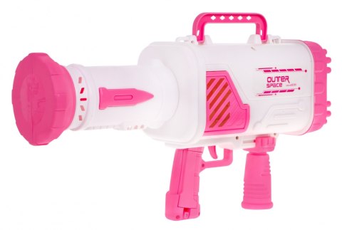 Maszyna do Baniek mydlanych Pistolet dla dzieci 3+ różowy Broń z wiatraczkiem + Płyn do baniek Maszyna do Baniek mydlanych Pistolet dla dzieci 3+ różowy Broń z wiatraczkiem + Płyn do baniek