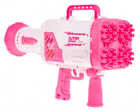 Maszyna do Baniek mydlanych Pistolet dla dzieci 3+ różowy Broń z wiatraczkiem + Płyn do baniek Maszyna do Baniek mydlanych Pistolet dla dzieci 3+ różowy Broń z wiatraczkiem + Płyn do baniek