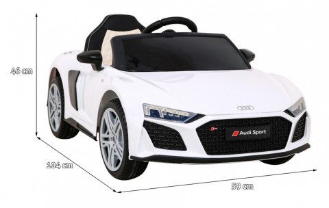 Audi R8 LIFT Samochodzik na akumulator Biały + Pilot Audi R8 LIFT Samochodzik na akumulator Biały + Pilot