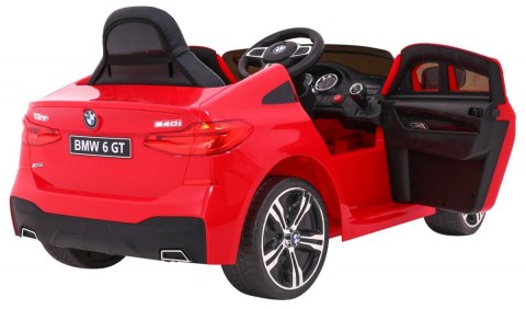 BMW 6 GT Autko na akumulator Czerwone + Pilot