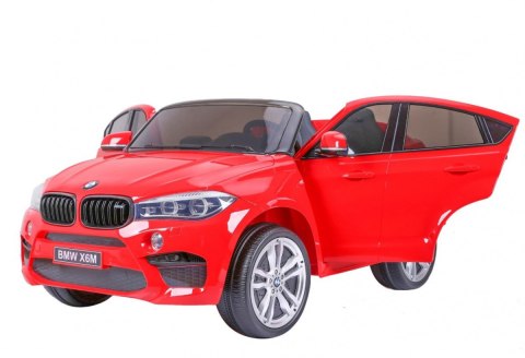 BMW X6M XXL dla 2 dzieci Czerwony SUV + Pilot + Ekoskóra BMW X6M XXL dla 2 dzieci Czerwony SUV + Pilot + Ekoskóra