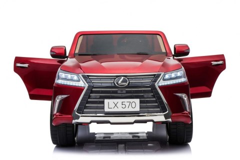Lexus LX570 Lakierowane Autko dla 2 dzieci Czerwony SUV + Pilot