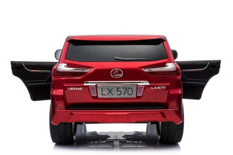 Lexus LX570 Lakierowane Autko dla 2 dzieci Czerwony SUV + Pilot