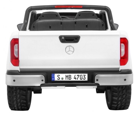 Mercedes Benz X-Class dla dzieci Biały Pickup + Pilot + Napęd 4x4 Mercedes Benz X-Class dla dzieci Biały Pickup + Pilot + Napęd 4x4