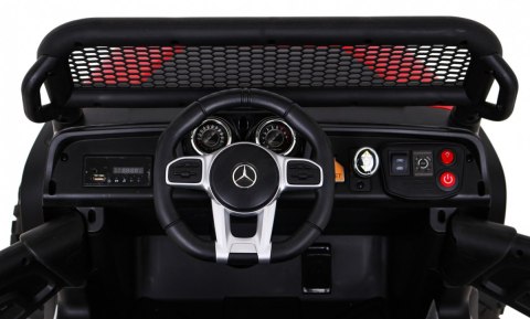 Mercedes Benz Unimog dla dzieci Terenowy Czerwony + Napęd 4x4 + Pilot