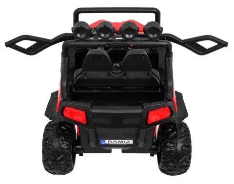 Terenowe Grand Buggy Lift dla dzieci Czerwony + Napęd 4x4 + Pilot + Bagażnik + Radio MP3 + LED Terenowe Grand Buggy Lift dla dzieci Czerwony + Napęd 4x4 + Pilot + Bagażnik + Radio MP3 + LED