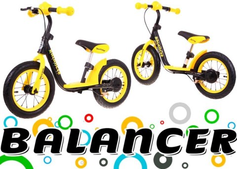 Rowerek biegowy SporTrike Balancer dla dzieci Żółty Pierwszy rowerek do Nauki jazdy Rowerek biegowy SporTrike Balancer dla dzieci Żółty Pierwszy rowerek do Nauki jazdy
