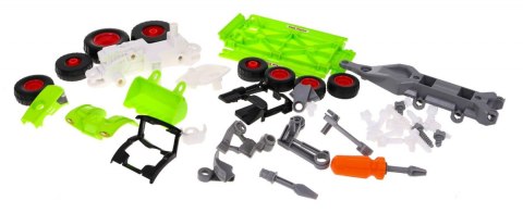 Rozkręcany Traktor z przyczepą dla dzieci 3+ Wkrętarka + Śrubokręt + Spychacz Rozkręcany Traktor z przyczepą dla dzieci 3+ Wkrętarka + Śrubokręt + Spychacz