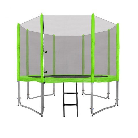 Trampolina ogrodowa SkyRamiz 305cm 10FT dla dzieci Zielony + Akcesoria Trampolina ogrodowa SkyRamiz 305cm 10FT dla dzieci Zielony + Akcesoria
