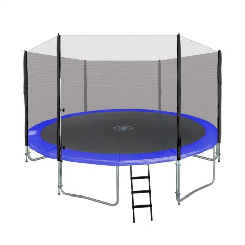 Trampolina ogrodowa SkyRamiz 366cm 12FT dla dzieci Niebieski + Akcesoria Trampolina ogrodowa SkyRamiz 366cm 12FT dla dzieci Niebieski + Akcesoria