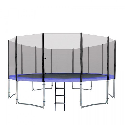 Trampolina ogrodowa SkyRamiz 487cm 16FT dla dzieci Niebieski + Akcesoria Trampolina ogrodowa SkyRamiz 487cm 16FT dla dzieci Niebieski + Akcesoria