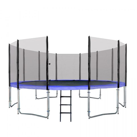 Trampolina ogrodowa SkyRamiz 487cm 16FT dla dzieci Niebieski + Akcesoria Trampolina ogrodowa SkyRamiz 487cm 16FT dla dzieci Niebieski + Akcesoria