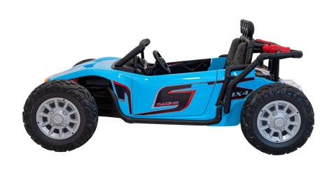 Auto Buggy Racing 5 na akumulator dla dzieci Niebieski + Silniki 2x200W + Pilot + Audio LED + Wolny Start Auto Buggy Racing 5 na akumulator dla dzieci Niebieski + Silniki 2x200W + Pilot + Audio LED + Wolny Start