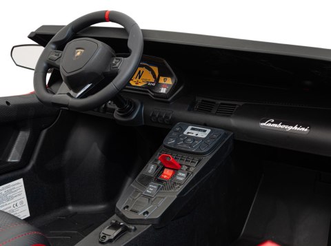 Auto Lamborghini Aventador SV na akumulator dla 2 dzieci Czerwony + Pilot 2,4 GHz + Pianka EVA + Audio LED Auto Lamborghini Aventador SV na akumulator dla 2 dzieci Czerwony + Pilot 2,4 GHz + Pianka EVA + Audio LED