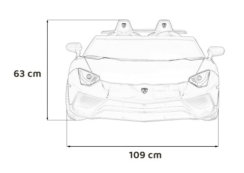 Auto Lamborghini Aventador SV na akumulator dla 2 dzieci Czerwony + Pilot 2,4 GHz + Pianka EVA + Audio LED Auto Lamborghini Aventador SV na akumulator dla 2 dzieci Czerwony + Pilot 2,4 GHz + Pianka EVA + Audio LED