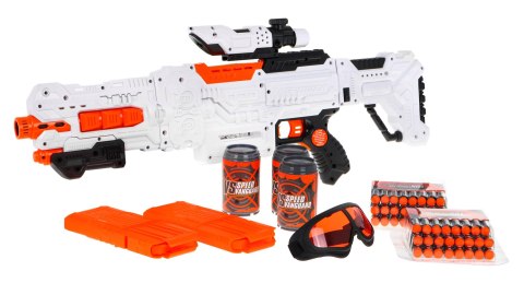 Duży karabin dla dzieci 8+ Akcesoria + 48 miękkich pocisków Zabawkowa broń Fast Pioneer Duży karabin dla dzieci 8+ Akcesoria + 48 miękkich pocisków Zabawkowa broń Fast Pioneer