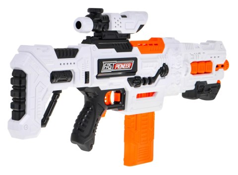 Duży karabin dla dzieci 8+ Akcesoria + 48 miękkich pocisków Zabawkowa broń Fast Pioneer Duży karabin dla dzieci 8+ Akcesoria + 48 miękkich pocisków Zabawkowa broń Fast Pioneer