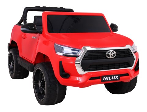 Toyota Hilux na akumulator dla dzieci Czerwony Pickup + Napęd 4x4 + Pilot Toyota Hilux na akumulator dla dzieci Czerwony Pickup + Napęd 4x4 + Pilot