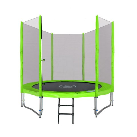 Trampolina ogrodowa SkyRamiz 244cm 8FT dla dzieci Zielony + Akcesoria Trampolina ogrodowa SkyRamiz 244cm 8FT dla dzieci Zielony + Akcesoria