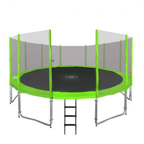 Trampolina ogrodowa SkyRamiz 487cm 16FT dla dzieci Zielony + Akcesoria Trampolina ogrodowa SkyRamiz 487cm 16FT dla dzieci Zielony + Akcesoria