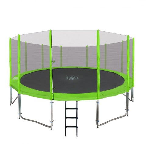 Trampolina ogrodowa SkyRamiz 487cm 16FT dla dzieci Zielony + Akcesoria Trampolina ogrodowa SkyRamiz 487cm 16FT dla dzieci Zielony + Akcesoria