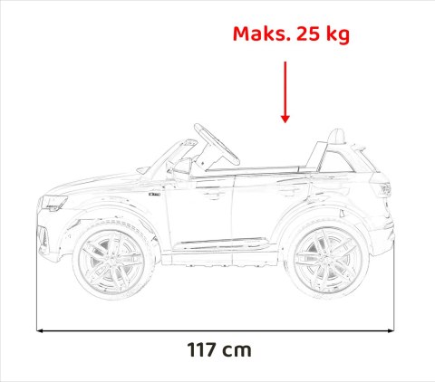 Pojazd Audi Q7 NEW LIFT - Czerwony SUV