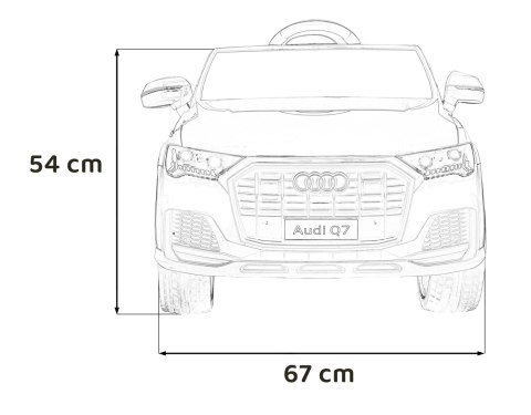 Pojazd Audi Q7 NEW LIFT - Niebieski SUV