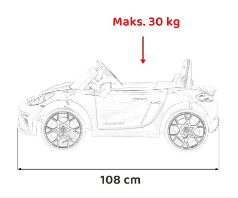 Pojazd Porsche Spyder RS 718 Czarny MP4
