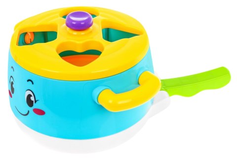Interaktywny Garnuszek z Kuchenką + Sorter na klocki Interaktywny Garnuszek z Kuchenką + Sorter na klocki