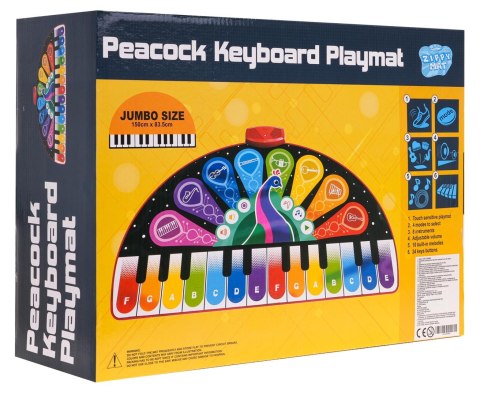 Mata Muzyczna Keyboard Muzyczny Paw Mata Muzyczna Keyboard Muzyczny Paw