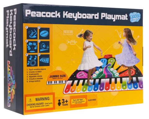 Mata Muzyczna Keyboard Muzyczny Paw Mata Muzyczna Keyboard Muzyczny Paw