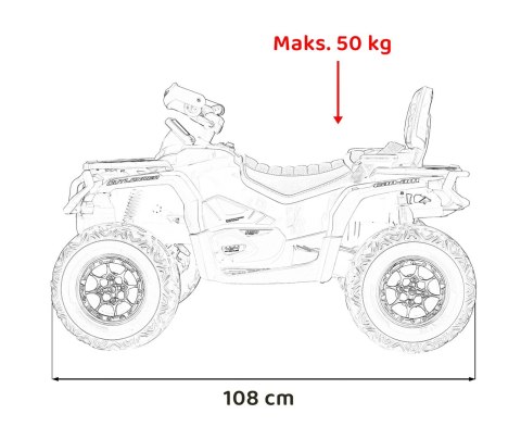 Quad Can Am Outlander ATV Czerwony Quad Can Am Outlander ATV Czerwony