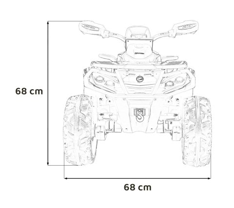 Quad Can Am Outlander ATV Czerwony Quad Can Am Outlander ATV Czerwony