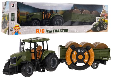 Traktor z Przyczepą Zielony R/C Traktor z Przyczepą Zielony R/C
