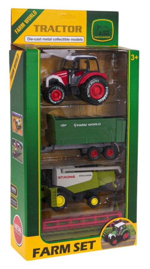 Zestaw Pojazdów Rolniczych Traktor + Kombajn Zestaw Pojazdów Rolniczych Traktor + Kombajn