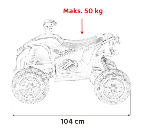 Pojazd Quad Fast Wheel Niebieski Pojazd Quad Fast Wheel Niebieski