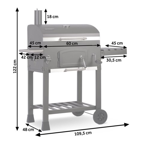 Grill węglowy z pokrowcem Berdsen BD-891 czarny Berdsen Grill węglowy z pokrowcem Berdsen BD-891 czarny Berdsen