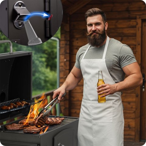 Grill węglowy z pokrowcem Berdsen BD-891 czarny Berdsen Grill węglowy z pokrowcem Berdsen BD-891 czarny Berdsen