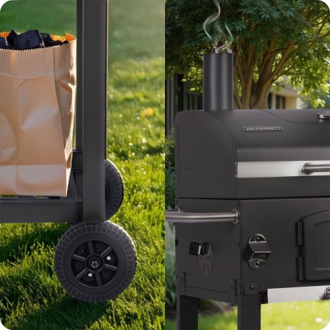 Grill węglowy z pokrowcem Berdsen BD-891 czarny Berdsen Grill węglowy z pokrowcem Berdsen BD-891 czarny Berdsen