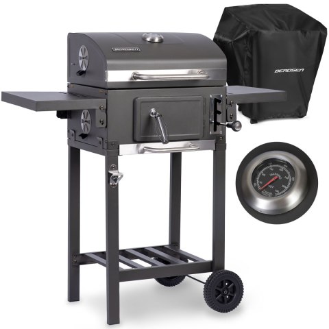 Grill węglowy z pokrowcem Berdsen BD-892 czarny Berdsen Grill węglowy z pokrowcem Berdsen BD-892 czarny Berdsen