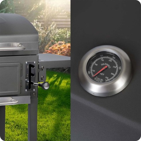 Grill węglowy z pokrowcem Berdsen BD-892 czarny Berdsen Grill węglowy z pokrowcem Berdsen BD-892 czarny Berdsen