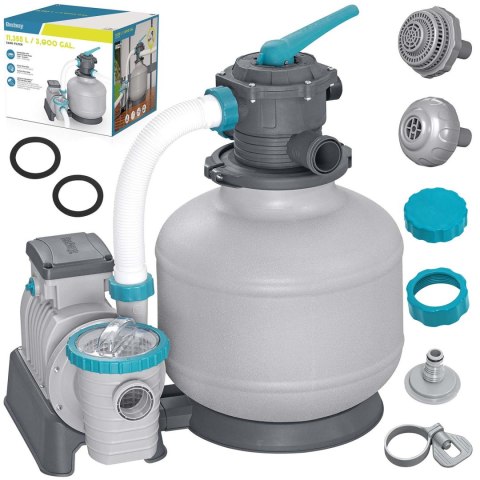 Pompa piaskowa 11355 L/h + Piasek 50kg Bestway Bestway Pompa piaskowa 11355 L/h + Piasek 50kg Bestway Bestway