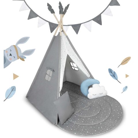 Namiot tipi dla dzieci NK-406 Nukido - szary Nukido Namiot tipi dla dzieci NK-406 Nukido - szary Nukido