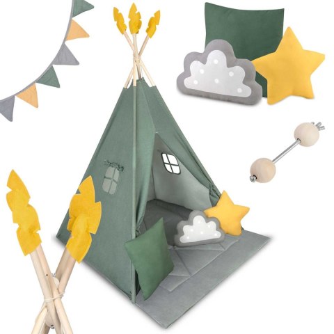 Namiot tipi dla dzieci NK-406 Nukido - zielony Nukido Namiot tipi dla dzieci NK-406 Nukido - zielony Nukido