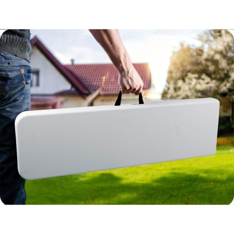Ławka cateringowa ogrodowa składana 180 cm Plonos biała Plonos Ławka cateringowa ogrodowa składana 180 cm Plonos biała Plonos