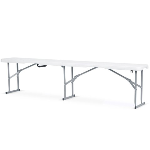 Ławka cateringowa ogrodowa składana 180 cm Plonos biała Plonos Ławka cateringowa ogrodowa składana 180 cm Plonos biała Plonos